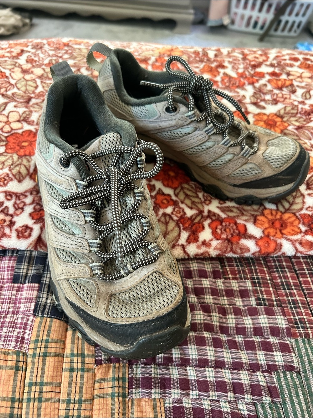 Women's Merrell Hiking Sneakers in Gray and Black